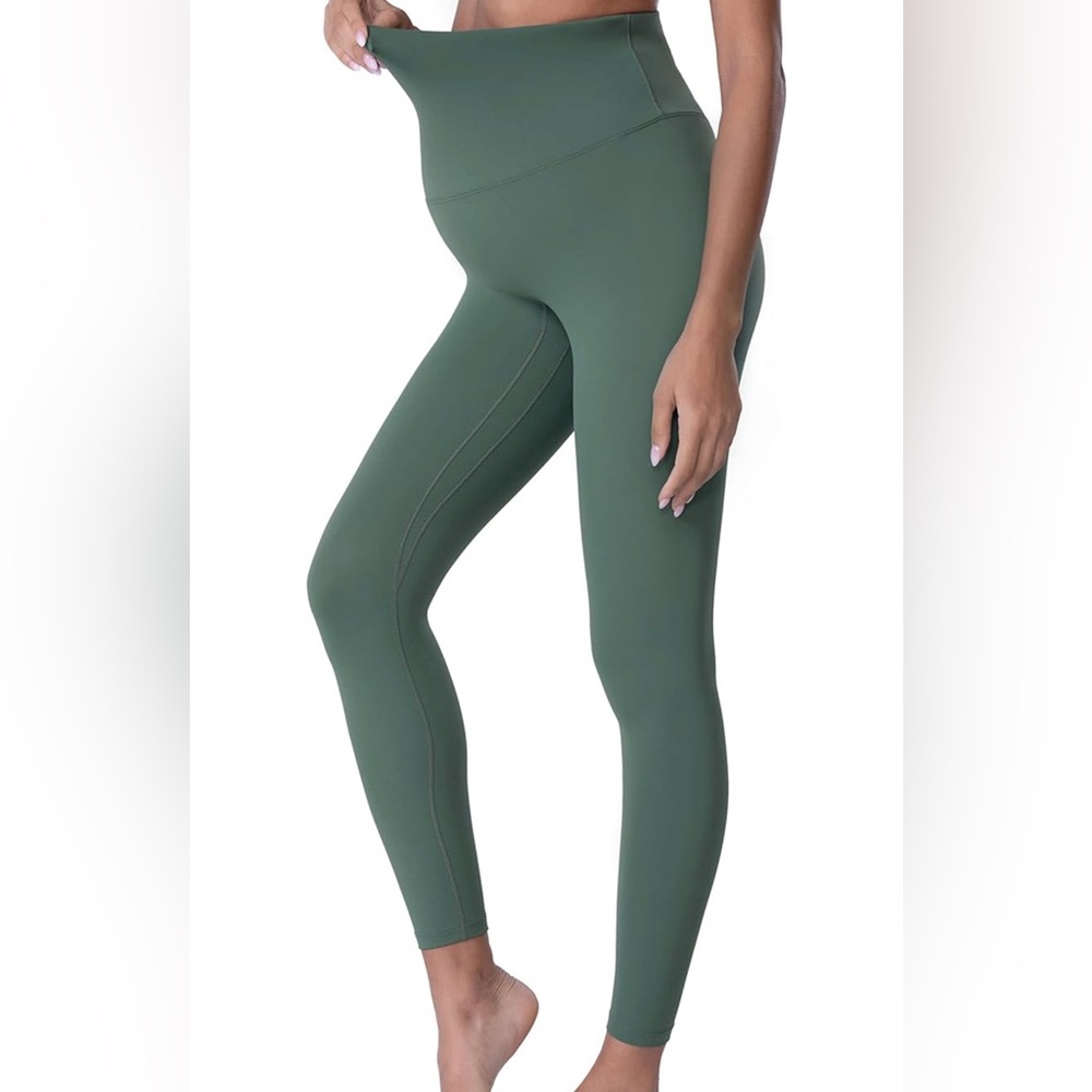 Maternity Clothes Best Pregnancy Postpartum Leggings Over The Belly Active Wear - Picture 3 of 7